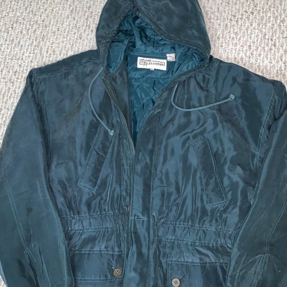 Woman Mark Alexander 100% Silk Coat Size XL - Picture 6 of 7